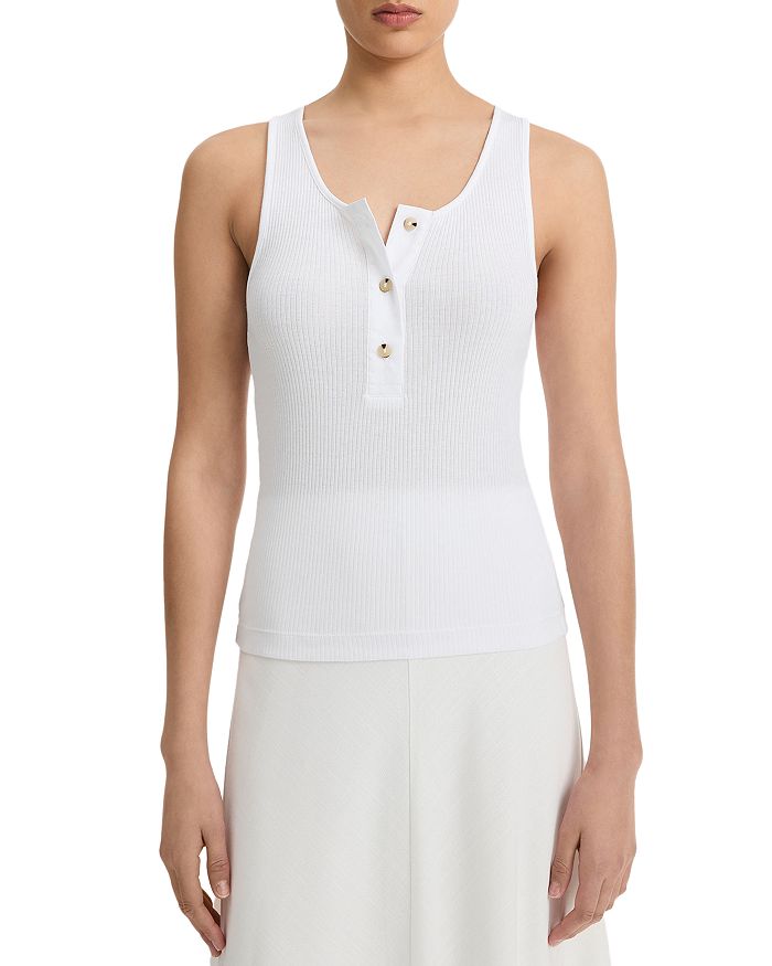 Хенли-майка из смесовых материалов Vince, белый
Хенли-майка из смесовых материалов Vince, белый