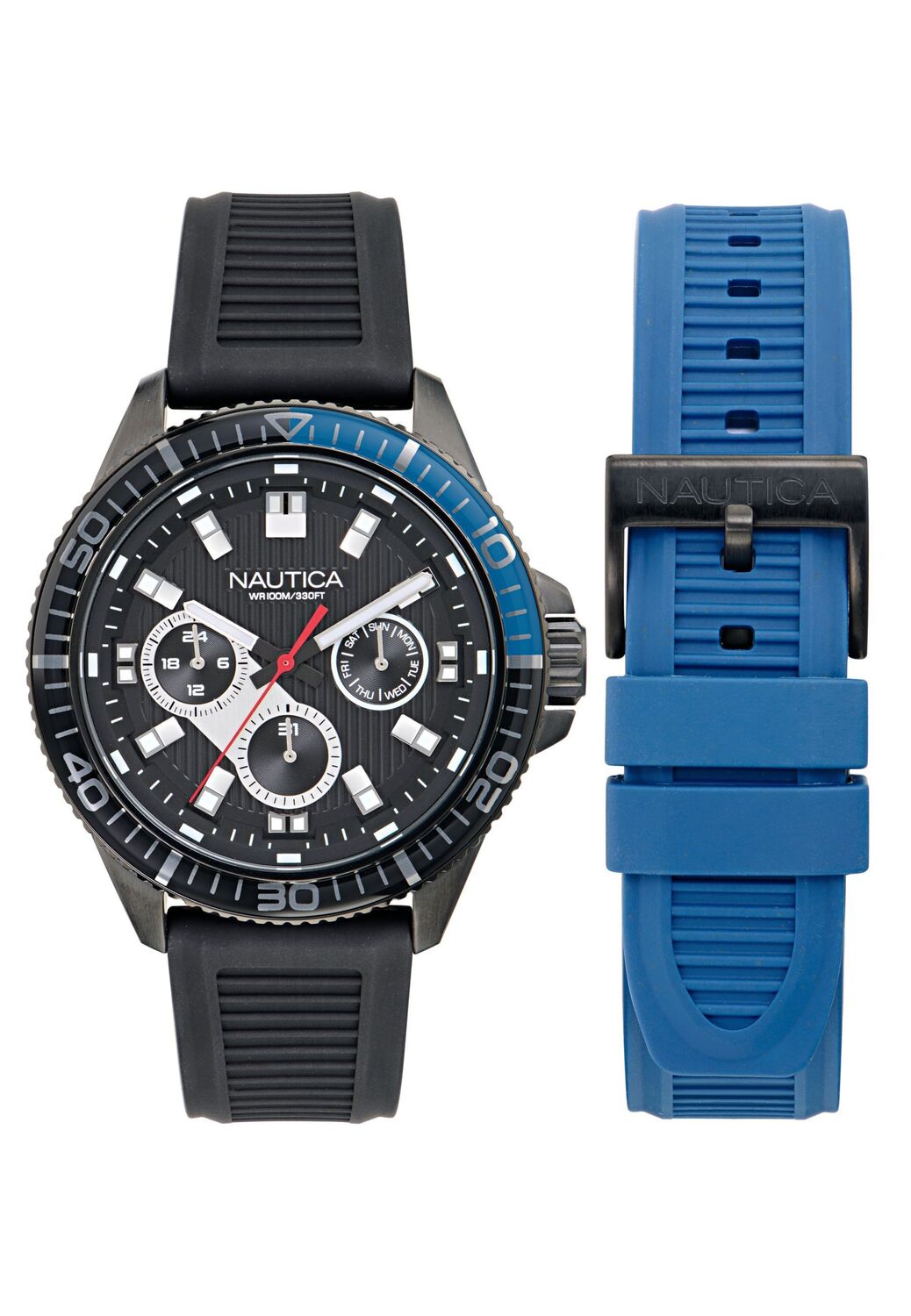 NAUTICA Аналоговые часы 'Windrose' в черном цвете
NAUTICA Аналоговые часы 'Windrose' в черном цвете