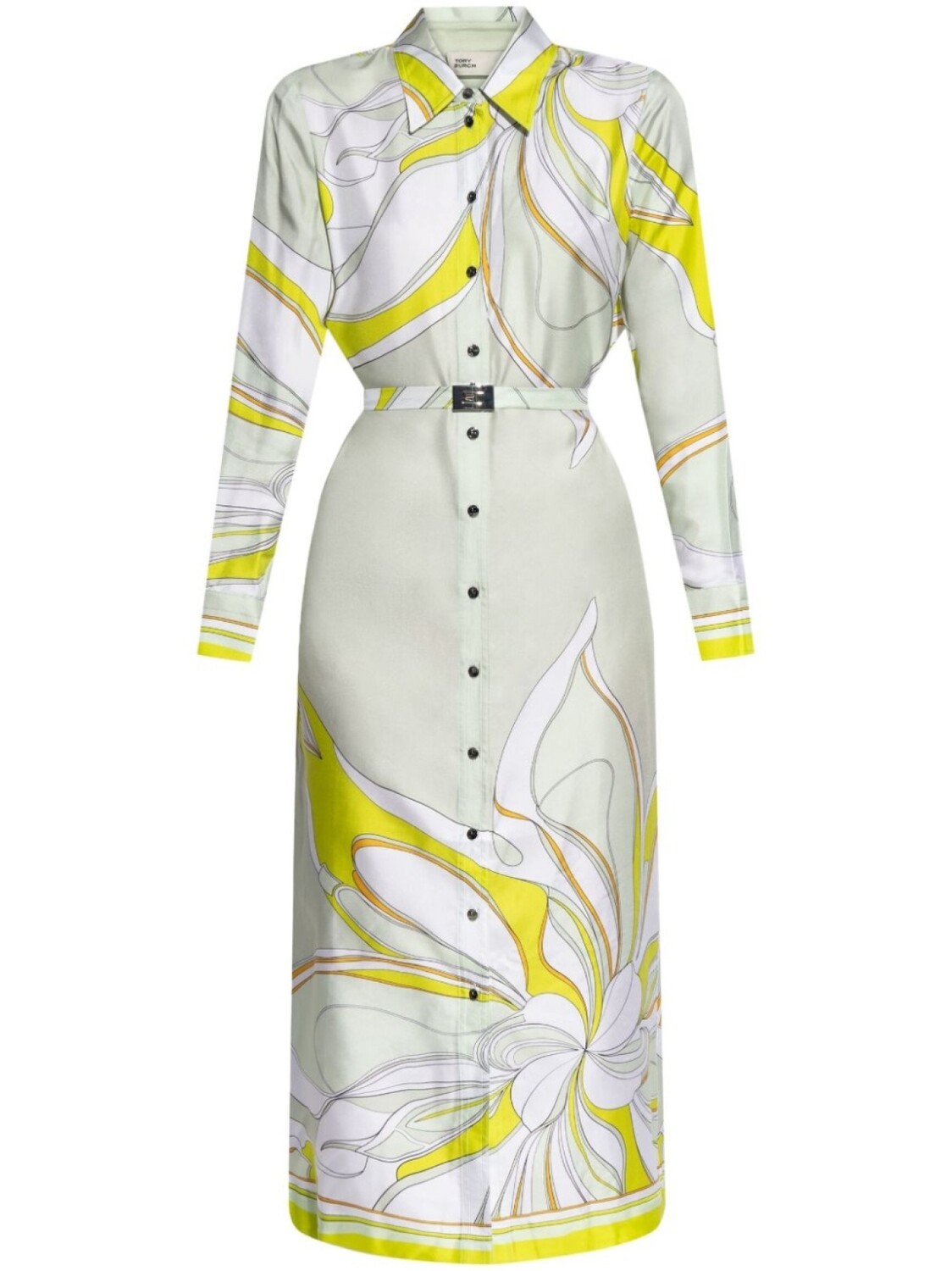 Tory Burch шелковое платье-рубашка с принтом, зеленый
Tory Burch шелковое платье-рубашка с принтом, зеленый