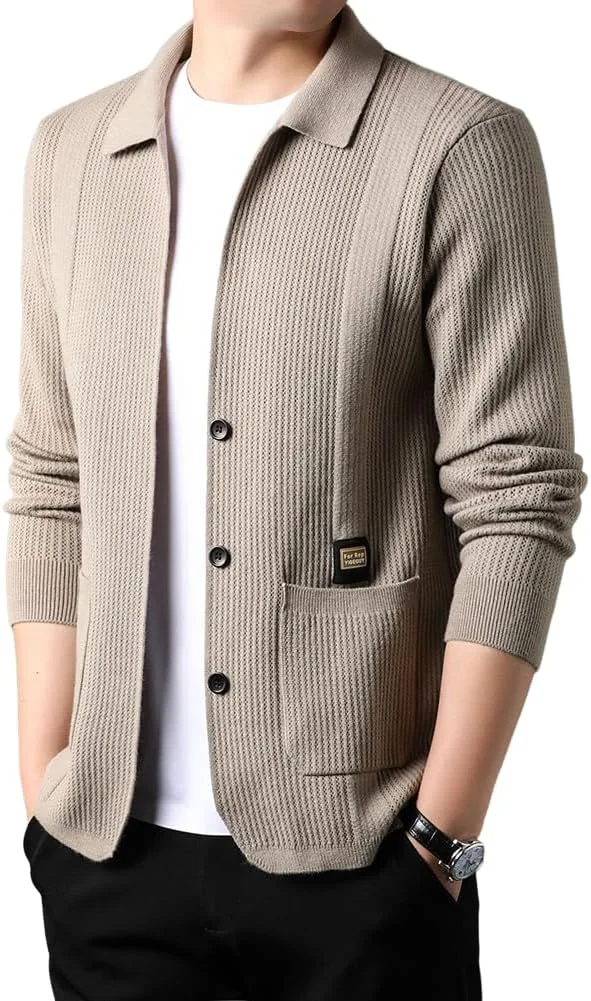 Мужской кардиган Slim Fit с воротником XYGJZ
Мужской кардиган Slim Fit с воротником XYGJZ
