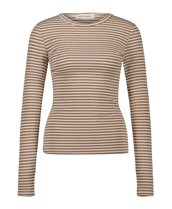 Бежевая полосатая футболка с длинными рукавами Sofie Schnoor, бежевый
Бежевая полосатая футболка с длинными рукавами Sofie Schnoor, бежевый