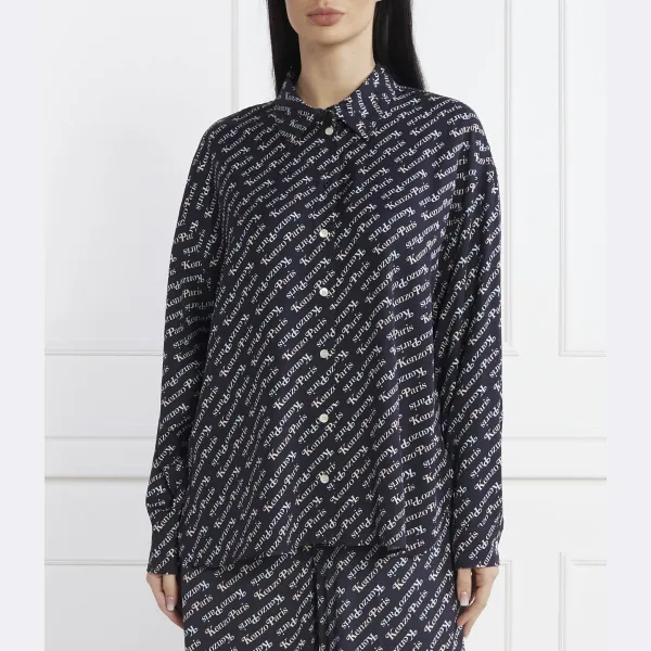 Рубашка свободного кроя Kenzo, синий
Рубашка свободного кроя Kenzo, синий