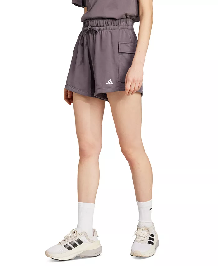 Основные карго-шорты с логотипом из френч-терри adidas, серый
Основные карго-шорты с логотипом из френч-терри adidas, серый