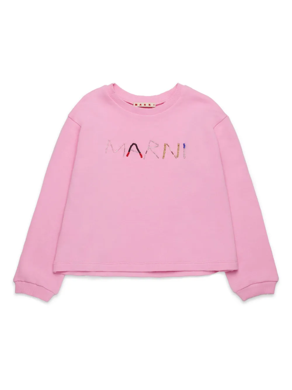 Толстовка из джерси с бисером Marni Kids, розовый
Толстовка из джерси с бисером Marni Kids, розовый