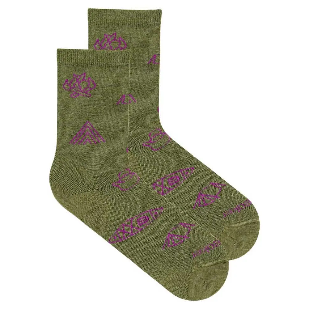 Носки Icebreaker Merino Lifestyle Ultralight Crew Camp Essentials, зеленый 
Носки Icebreaker Merino Lifestyle Ultralight Crew Camp Essentials, зеленый