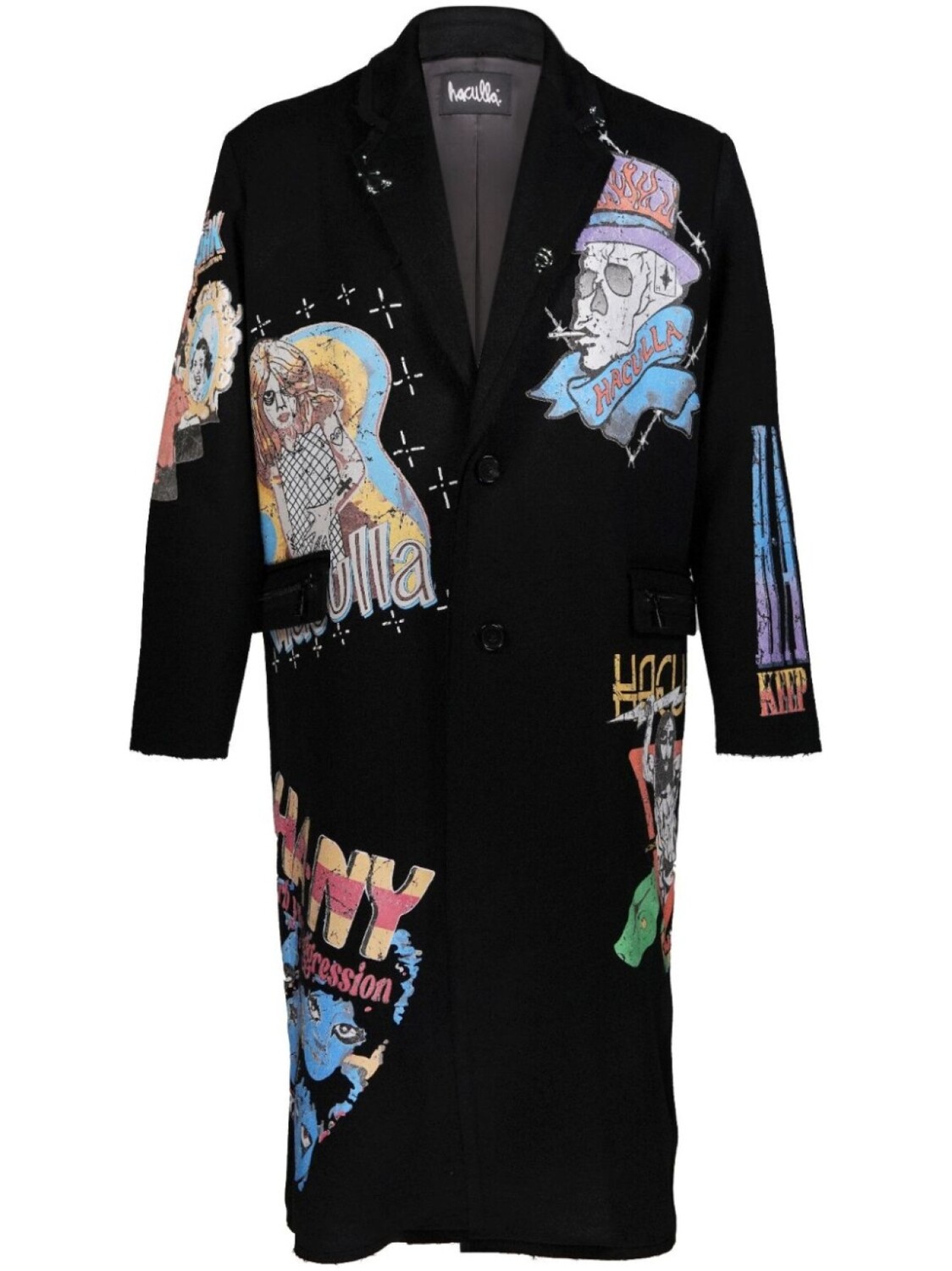 Haculla однобортное пальто Crown Royale, черный
Haculla однобортное пальто Crown Royale, черный