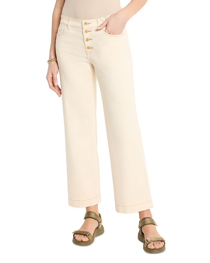 Джинсы с высокой посадкой и широкими штанинами до щиколотки из хлопка NIC+ZOE, слоновая кость/кремовый
Джинсы с высокой посадкой и широкими штанинами до щиколотки из хлопка NIC+ZOE, слоновая кость/кремовый