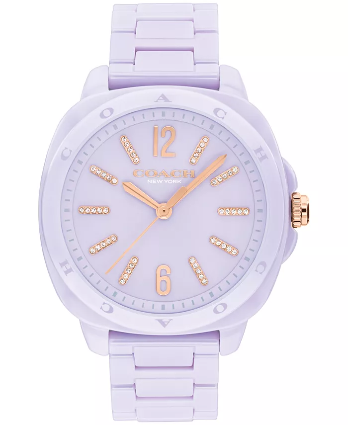 Женские часы Kitt Lavender с керамическим браслетом, 38 мм COACH
Женские часы Kitt Lavender с керамическим браслетом, 38 мм COACH