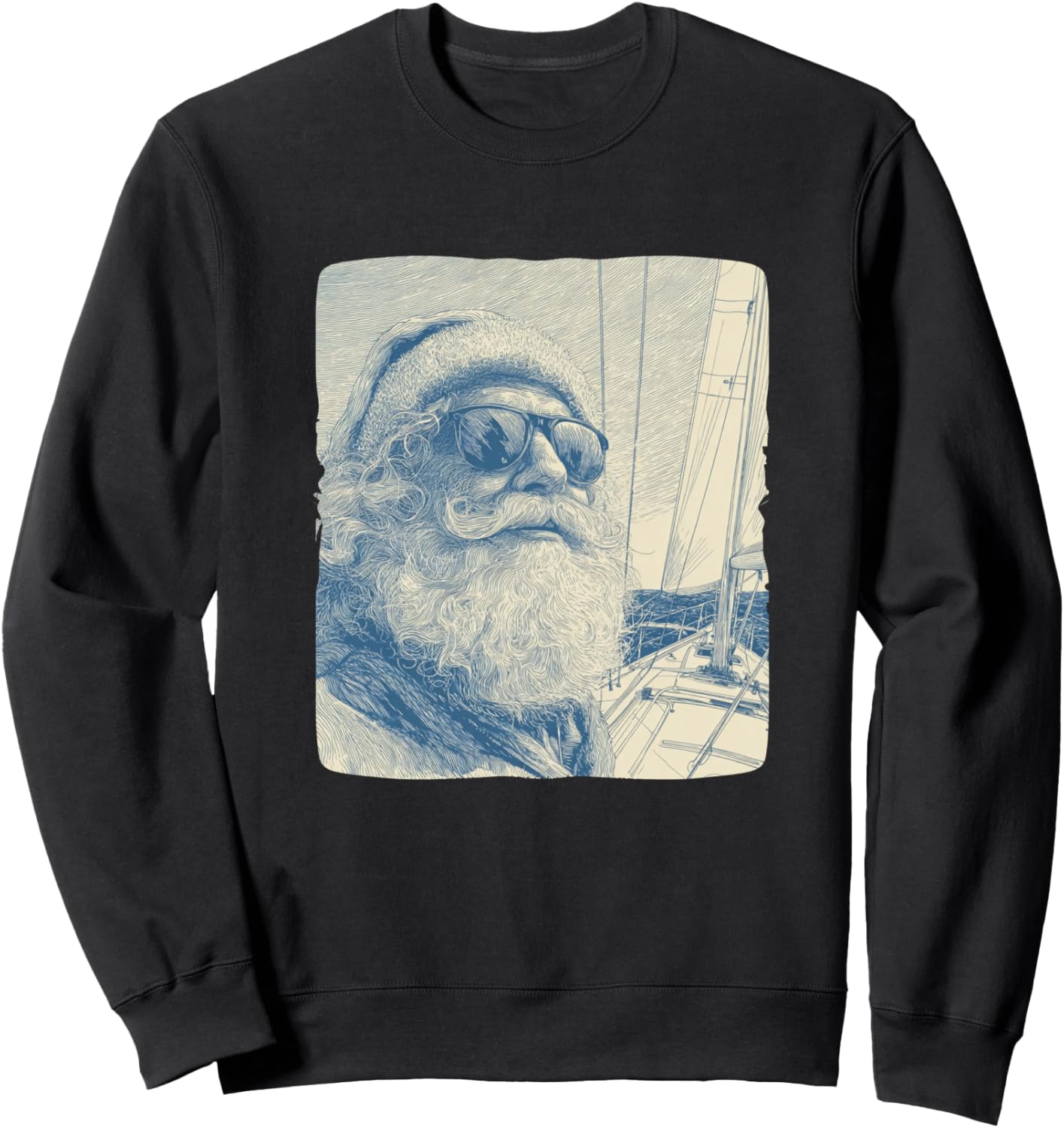 Стильная толстовка с изображением капитана Санта-Клауса и моряка для любителей парусного спорта Sailing Santa Outfit, черный
Стильная толстовка с изображением капитана Санта-Клауса и моряка для любителей парусного спорта Sailing Santa Outfit, черный