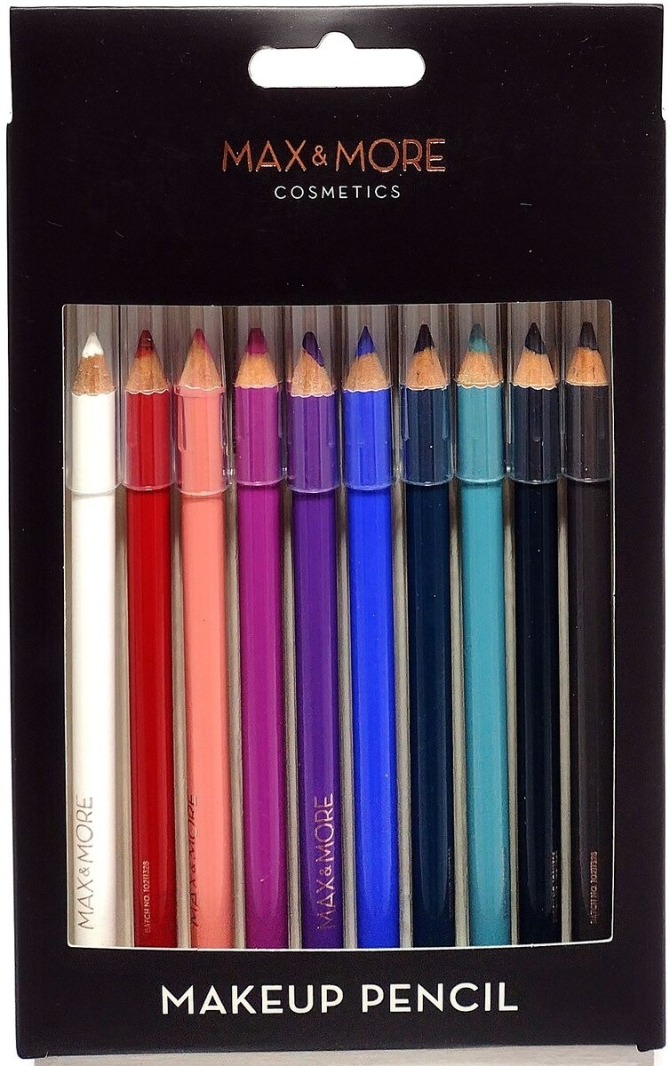 Max & More, Карандаши для макияжа, 10 цветов
Max & More, Карандаши для макияжа, 10 цветов