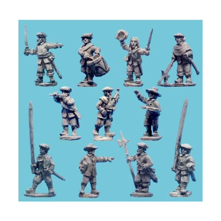 Шотландское пешее командование, Historical Miniatures - English Civil War (15mm)
Шотландское пешее командование, Historical Miniatures - English Civil War (15mm)