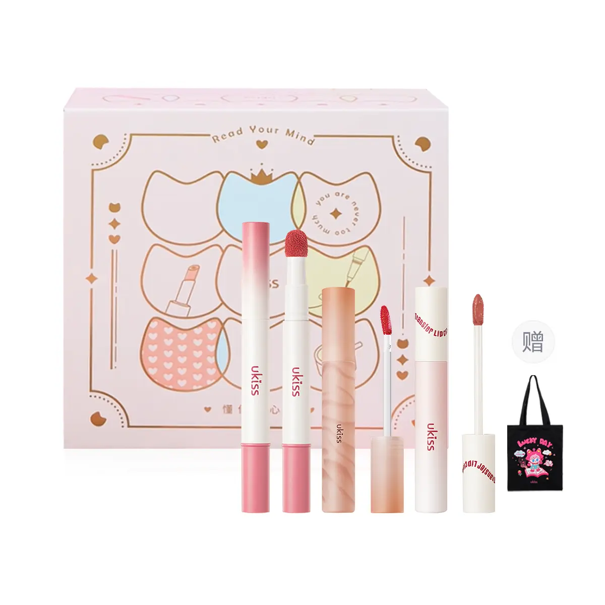 Набор для макияжа с водяным туманом для губ, легко растушевывается, натуральный спрей-тонер, 3 шт с сумкой UKISS
Набор для макияжа с водяным туманом для губ, легко растушевывается, натуральный спрей-тонер, 3 шт с сумкой UKISS