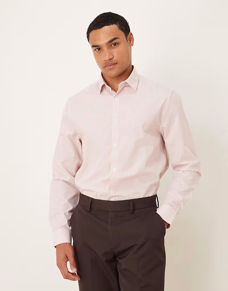 Рубашка в строгую клетку розового цвета Asos Design
Рубашка в строгую клетку розового цвета Asos Design