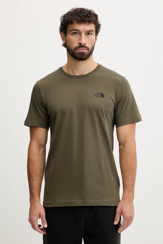 Хлопковая футболка The North Face, зеленый
Хлопковая футболка The North Face, зеленый