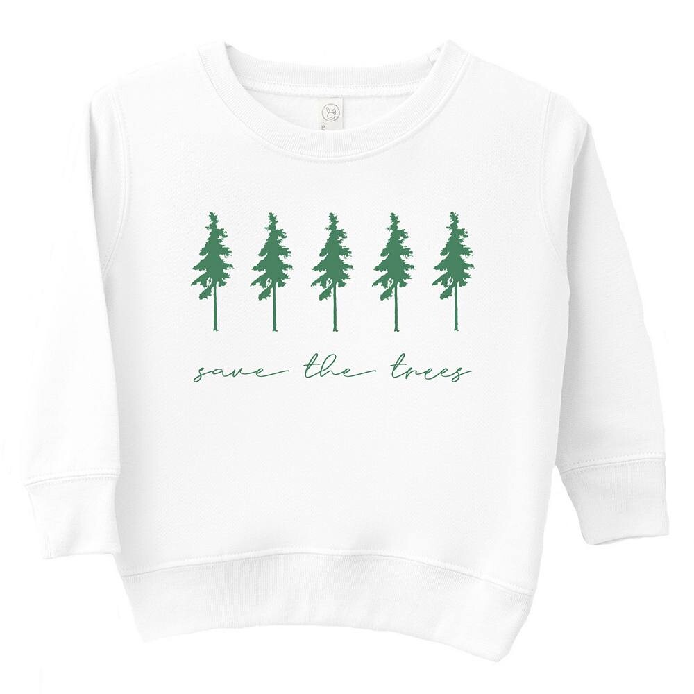 Толстовка с рисунком Save The Trees для малышей The Juniper Shop, белый 
Толстовка с рисунком Save The Trees для малышей The Juniper Shop, белый