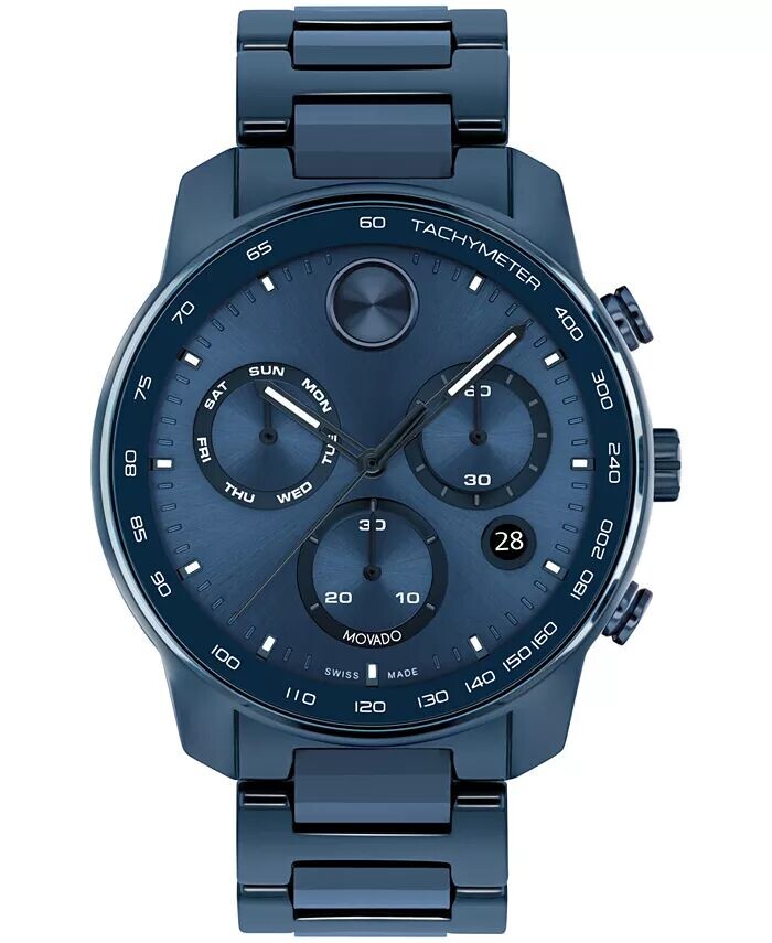 Мужские часы Bold Verso Swiss Quartz Chrono, синие керамические часы, 44 мм Movado, синий
Мужские часы Bold Verso Swiss Quartz Chrono, синие керамические часы, 44 мм Movado, синий