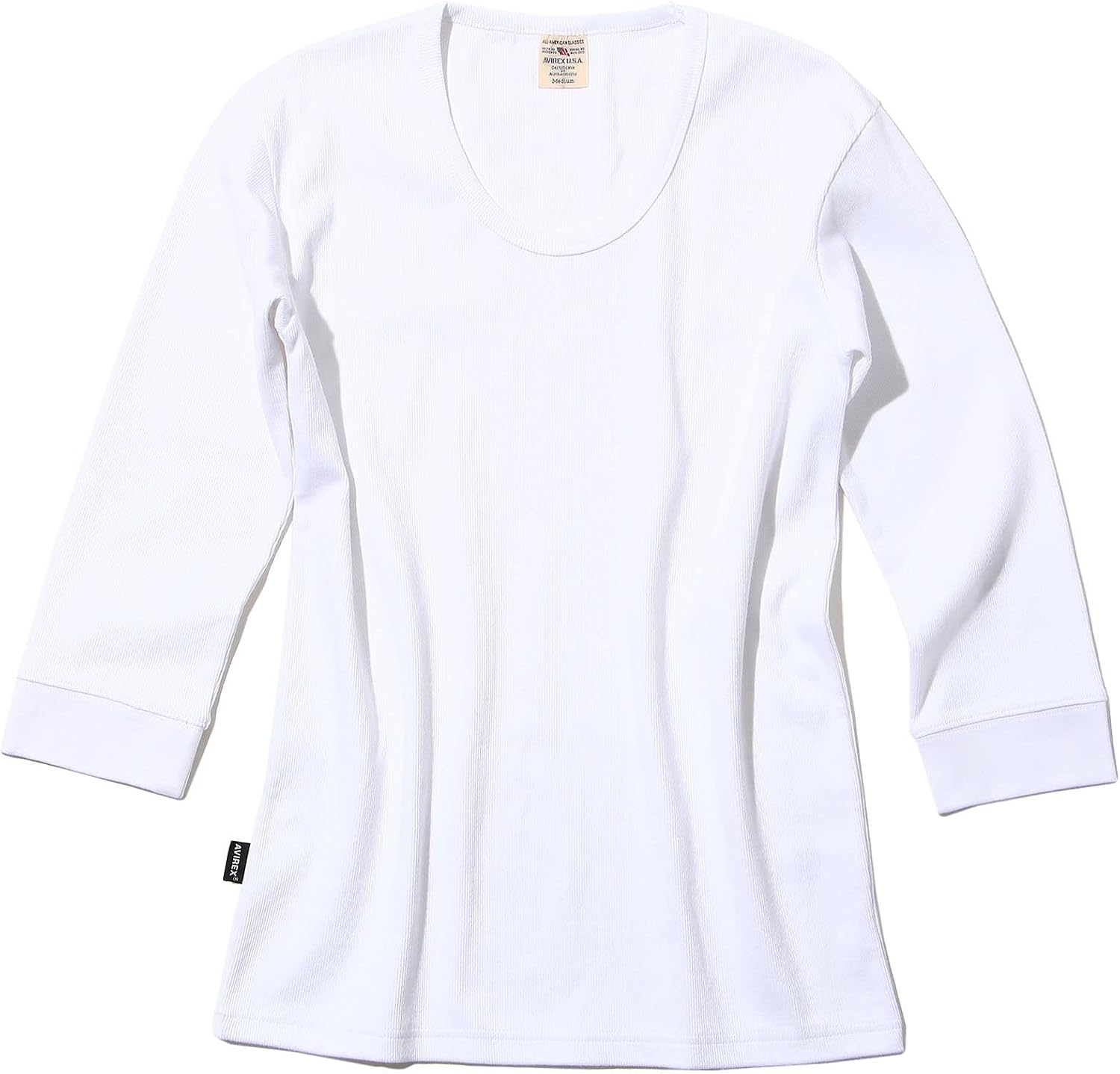 Мужская футболка Avirex 6143509 с рукавом 3/4, антибактериальная, дезодорирующая, повседневная, в рубчик, белый
Мужская футболка Avirex 6143509 с рукавом 3/4, антибактериальная, дезодорирующая, повседневная, в рубчик, белый