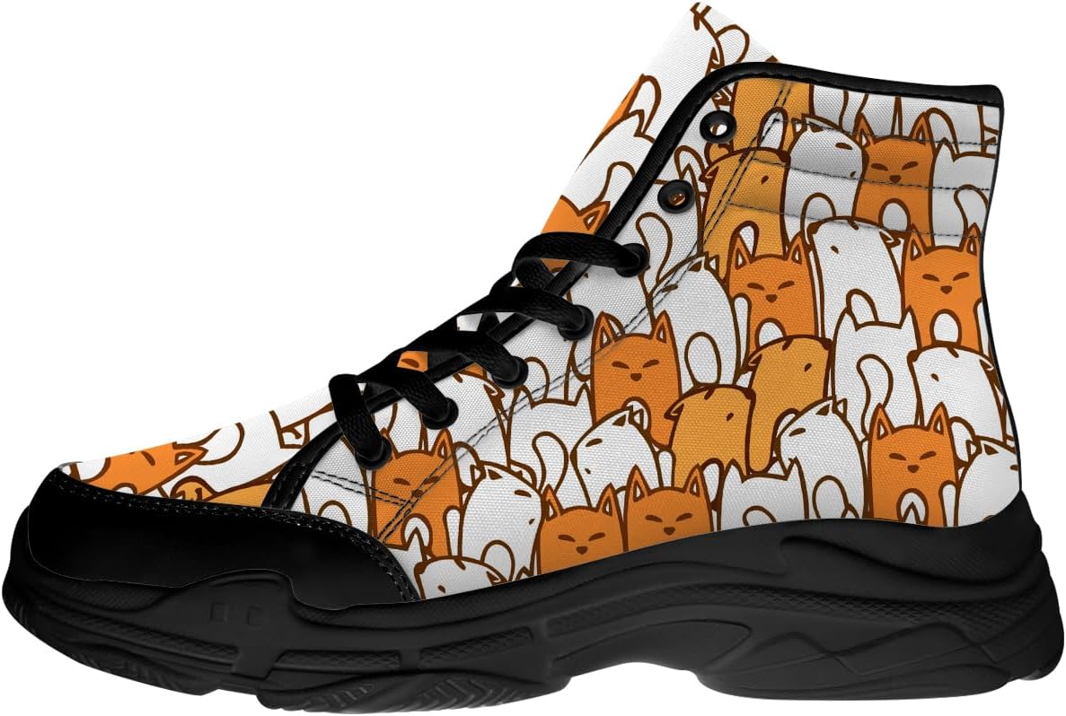 Кеды на высокой подошве с изображением лисы для женщин и мужчин, парусиновые платформенные туфли на шнуровке, подарки с лисой для нее и для него Generic, белый
Кеды на высокой подошве с изображением лисы для женщин и мужчин, парусиновые платформенные туфли на шнуровке, подарки с лисой для нее и для него Generic, белый