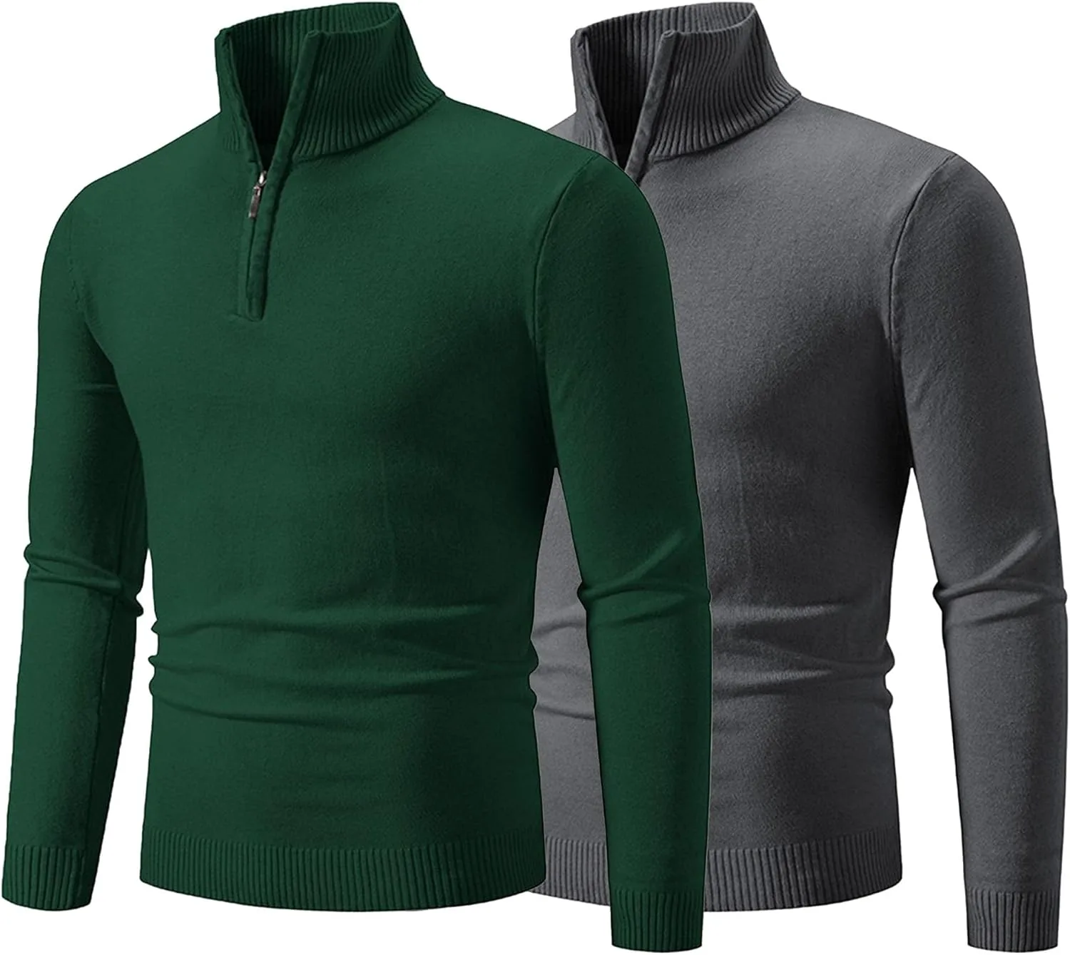 Maiyifu-GJ 2 Pack мужской свитер с четвертью молнии Slim Fit
Maiyifu-GJ 2 Pack мужской свитер с четвертью молнии Slim Fit