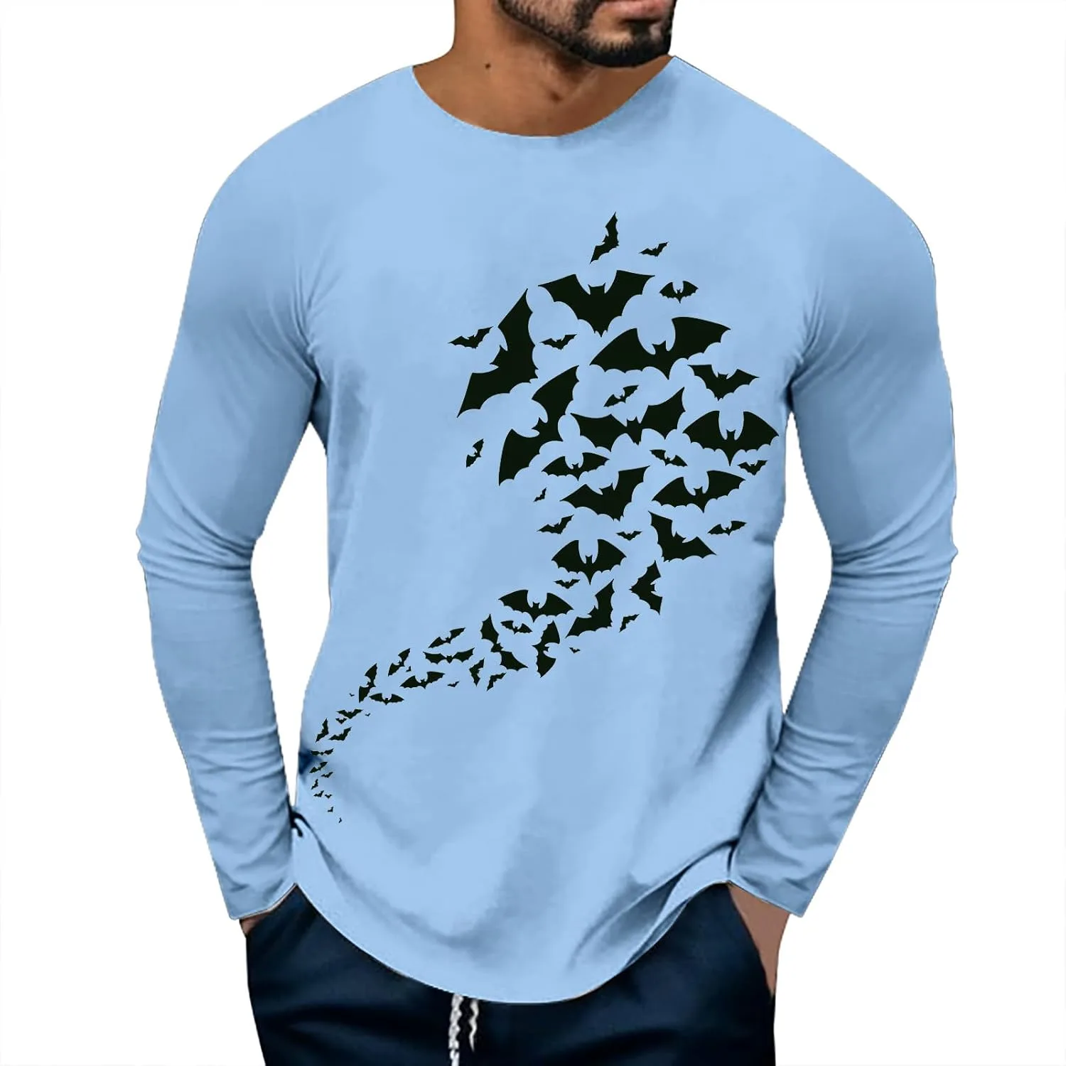 Футболка с принтом летучей мыши на Хэллоуин
Футболка с принтом летучей мыши на Хэллоуин