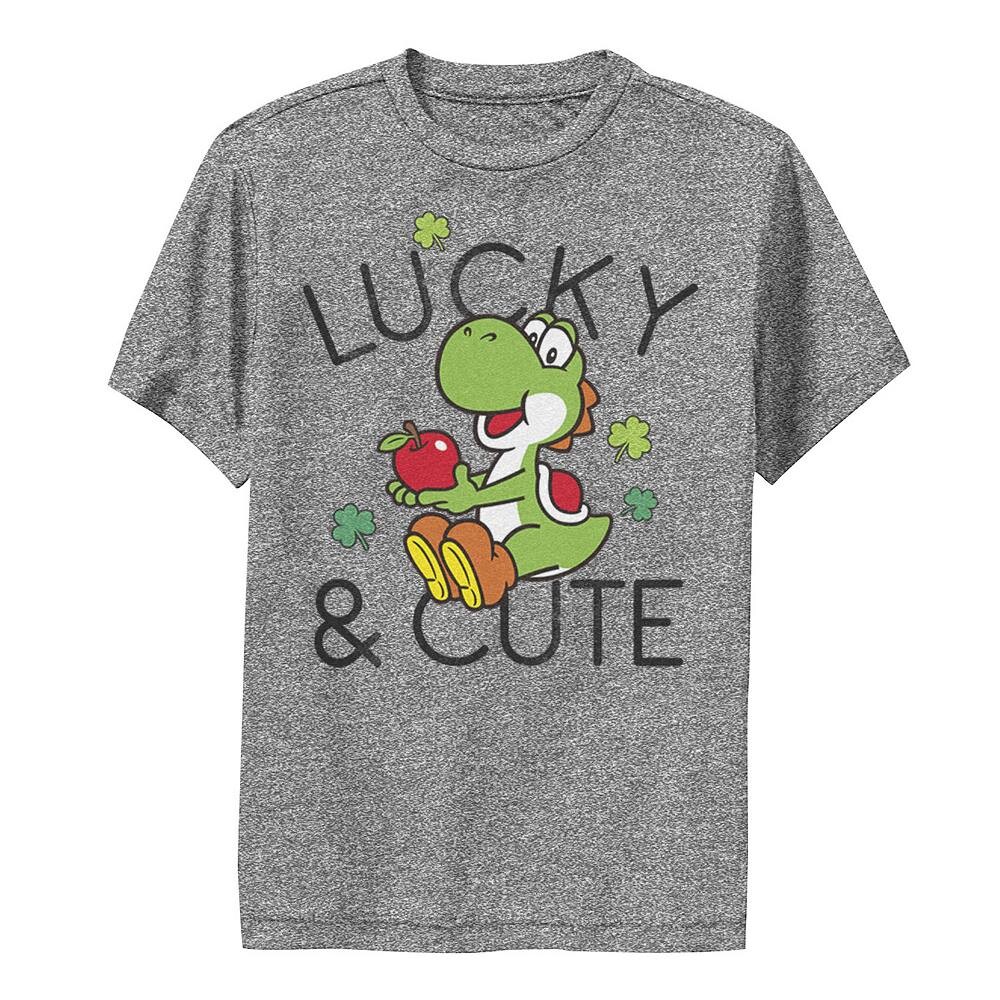 Футболка с милым рисунком Lucky & Cute для мальчиков Nintendo Super Mario Yoshi 8–20 лет Licensed Character, цвет Charcoal Heather
Футболка с милым рисунком Lucky & Cute для мальчиков Nintendo Super Mario Yoshi 8–20 лет Licensed Character, цвет Charcoal Heather