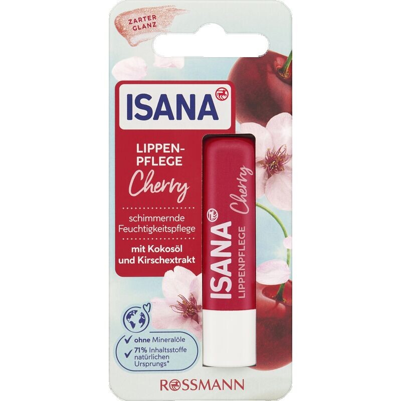 Вишневый уход за губами ISANA, 4,8 g
Вишневый уход за губами ISANA, 4,8 g