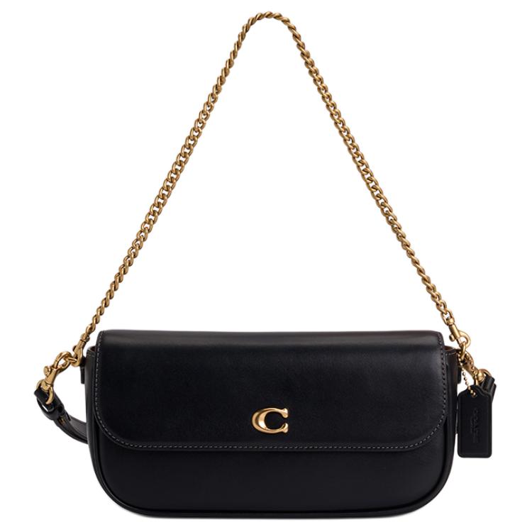 COACH Кожаная сумка через плечо среднего размера для женщин черная
COACH Кожаная сумка через плечо среднего размера для женщин черная