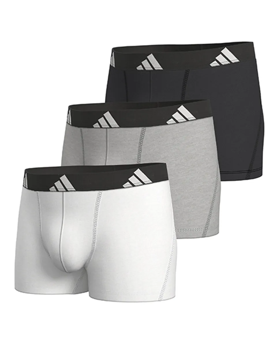 Упаковка из трех пар боксеров Adidas, серый
Упаковка из трех пар боксеров Adidas, серый