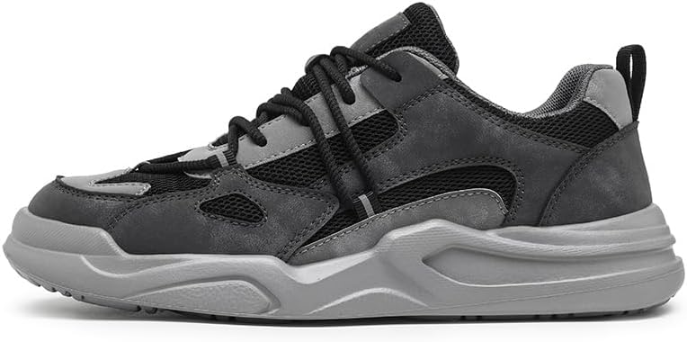 Мужские стильные дышащие спортивные кеды из сетки с резиновым ходом и модными цветами - шнурованные обувь с удобной амортизирующей подошвой, подходящие для повседневной носки Lhyxu, черный/серый
Мужские стильные дышащие спортивные кеды из сетки с резиновым ходом и модными цветами - шнурованные обувь с удобной амортизирующей подошвой, подходящие для повседневной носки Lhyxu, черный/серый