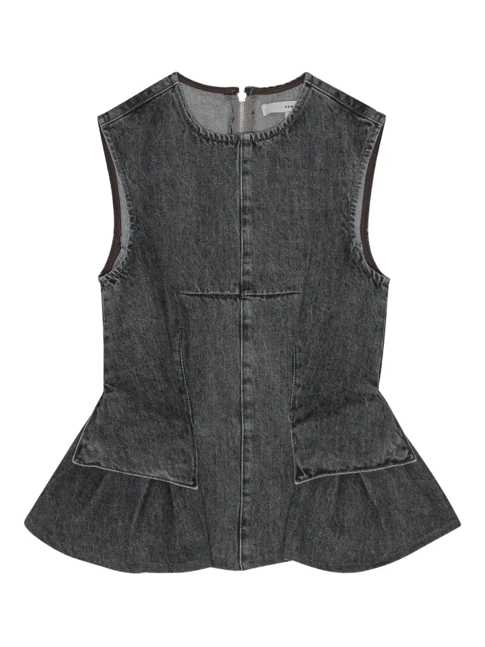 Джинсовый топ без рукавов с баской REMAIN, серый
Джинсовый топ без рукавов с баской REMAIN, серый