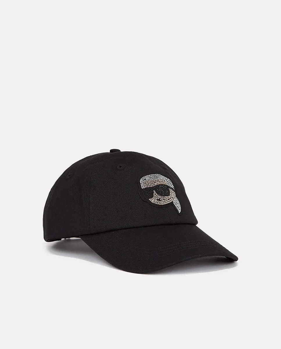 Черная хлопковая кепка с логотипом Karl Lagerfeld, черный
Черная хлопковая кепка с логотипом Karl Lagerfeld, черный