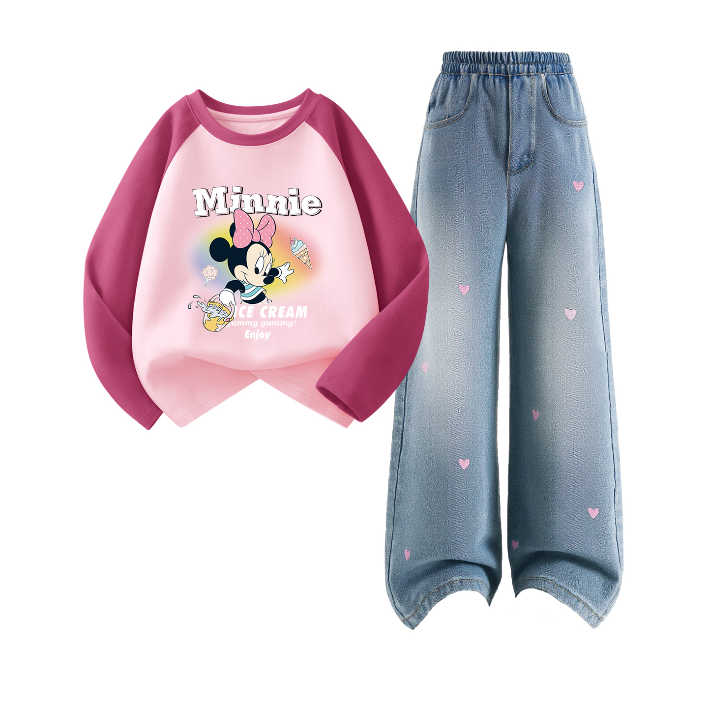 Детская повседневная спортивная одежда Disney, фуксия
Детская повседневная спортивная одежда Disney, фуксия