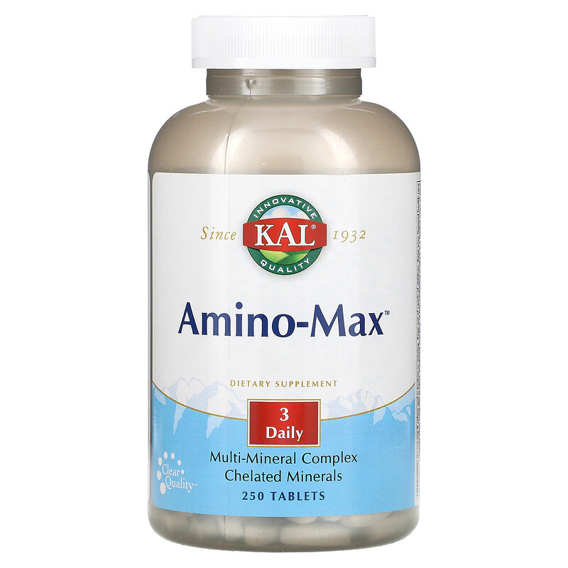 KAL, Amino-Max, 250 Tablets
KAL, Amino-Max, 250 Tablets