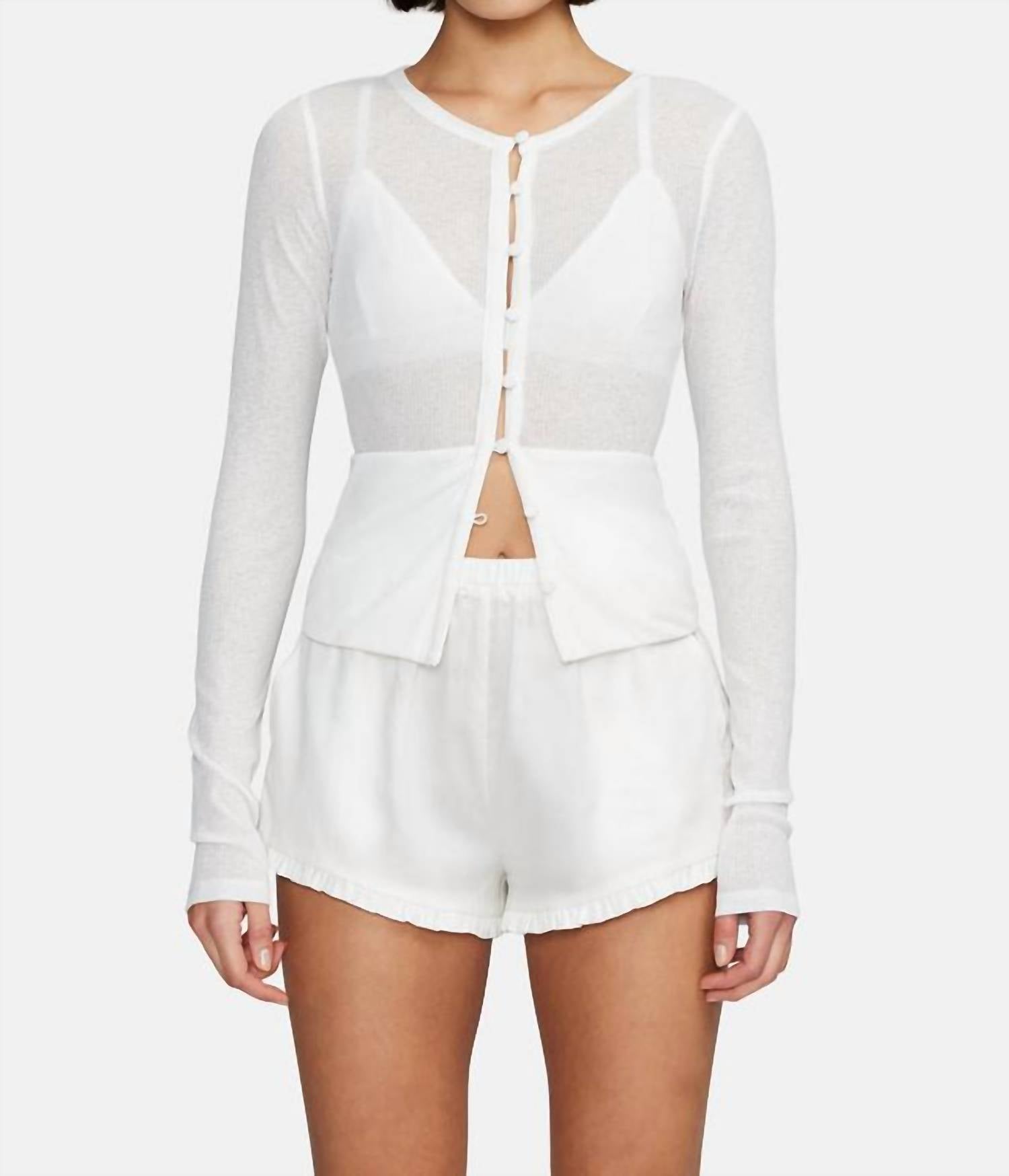 Кардиган Cindy в белом цвете Ownley
Кардиган Cindy в белом цвете Ownley