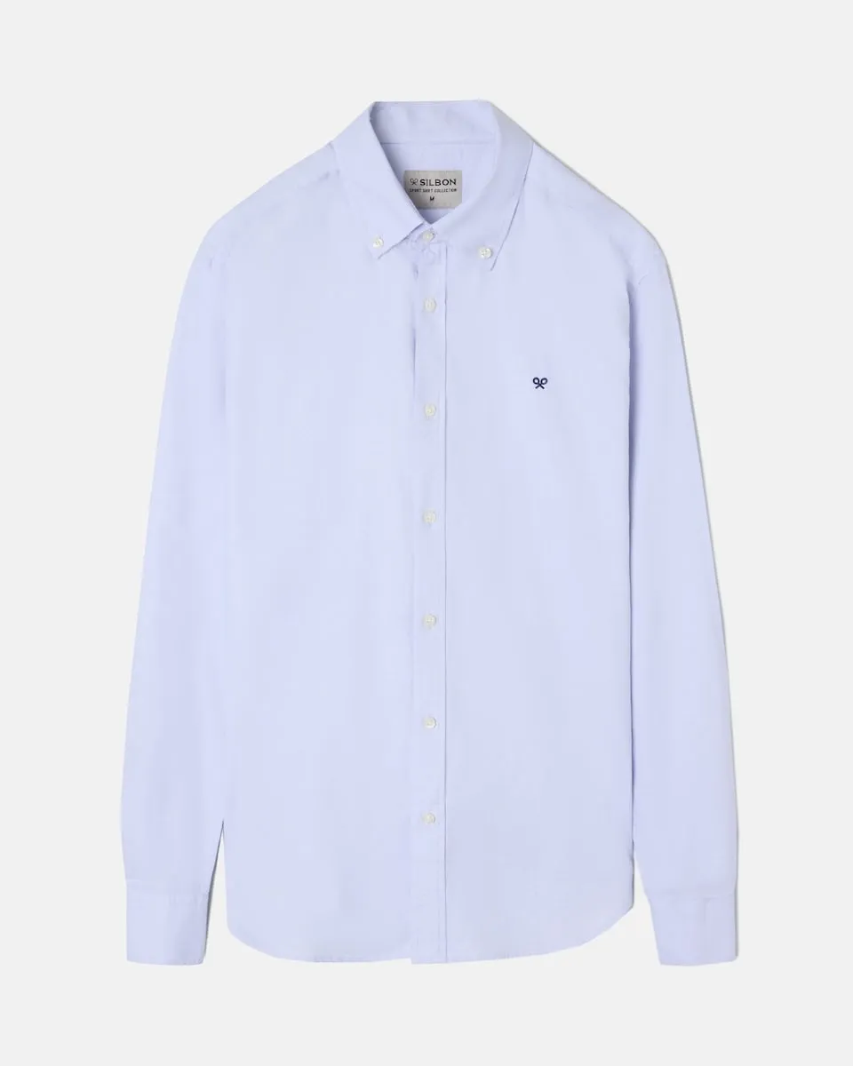 Серая спортивная рубашка из оксфорда Silbon, синий
Серая спортивная рубашка из оксфорда Silbon, синий