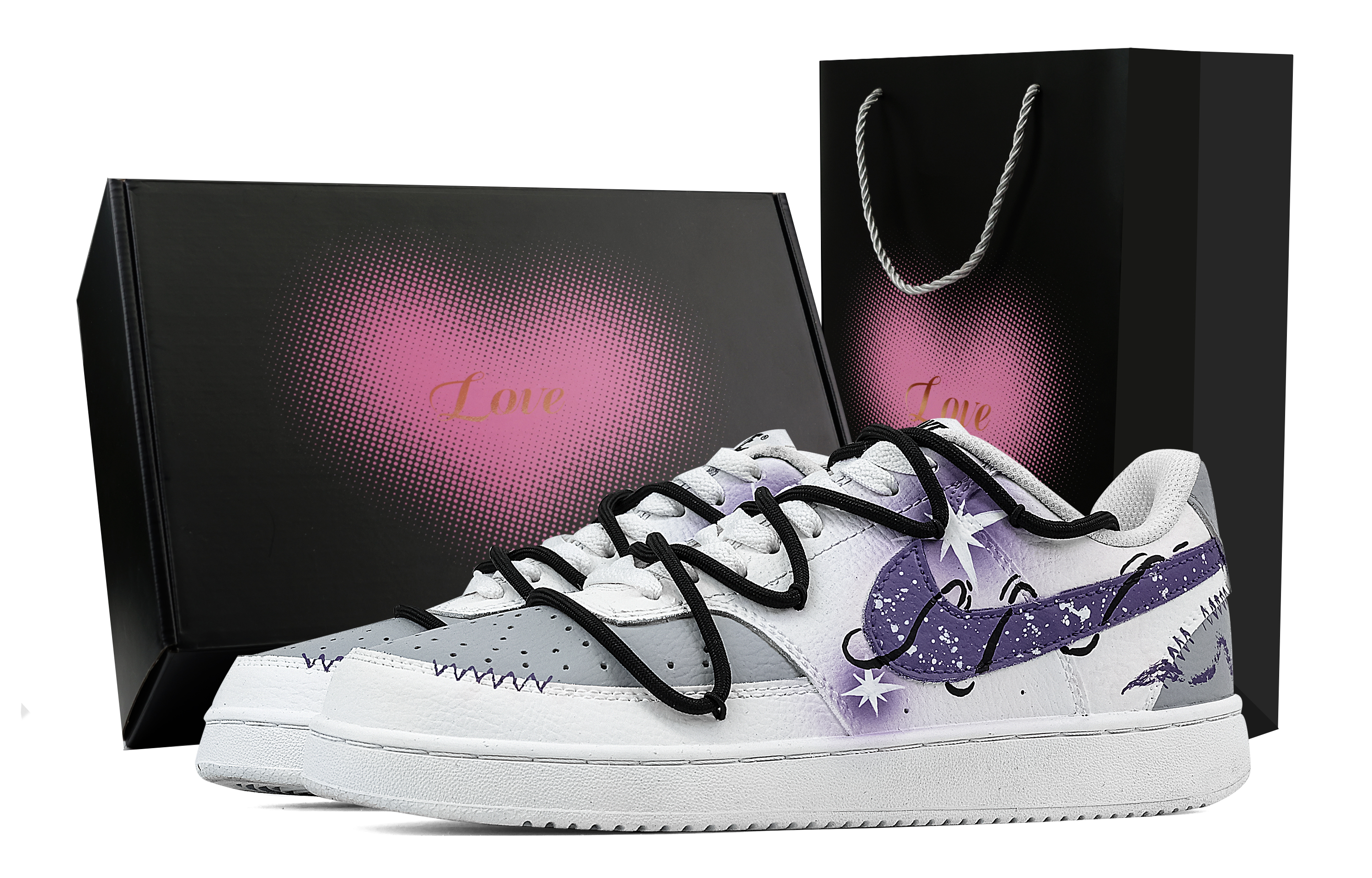 Nike Кроссовки Court Vision 1 Phantom Of The Midnight с низким верхом, противоскользящие, износостойкие, мужские, фиолетовые
Nike Кроссовки Court Vision 1 Phantom Of The Midnight с низким верхом, противоскользящие, износостойкие, мужские, фиолетовые