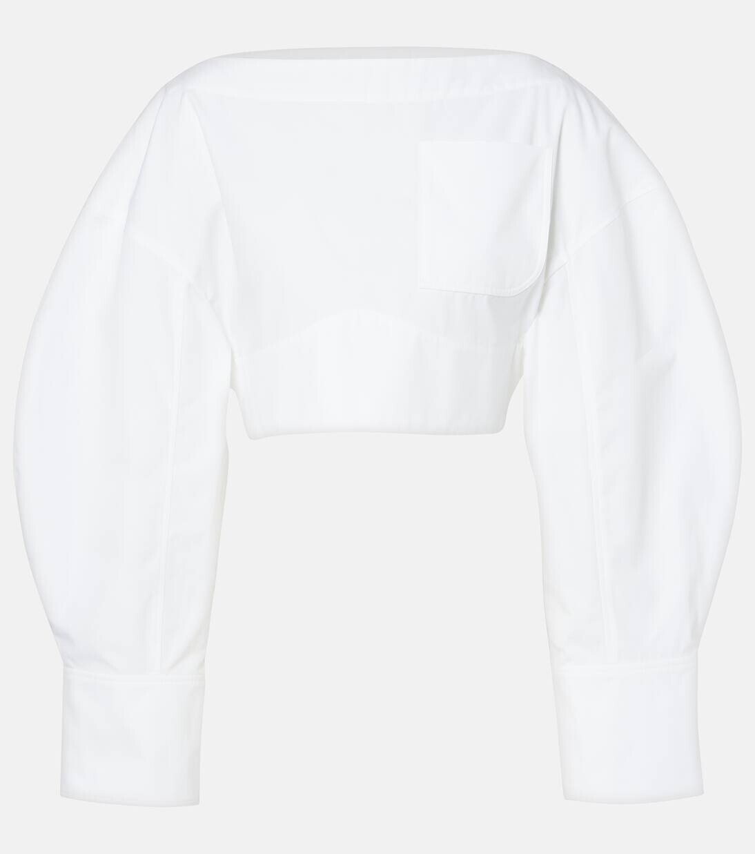 Рубашка из хлопка La Chemise Barco Jacquemus, белый
Рубашка из хлопка La Chemise Barco Jacquemus, белый