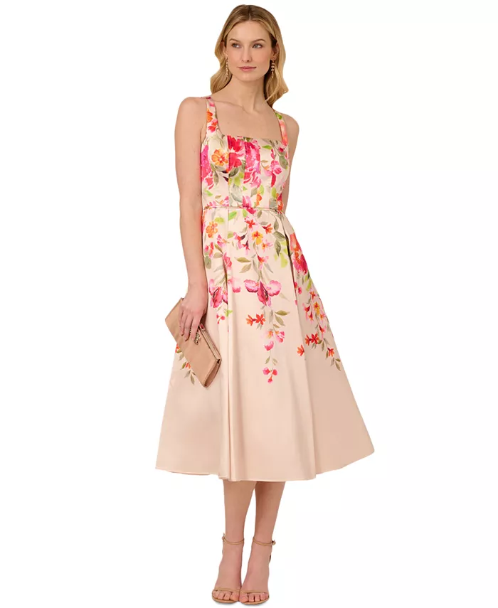 Женское миди-платье Mikado с цветочным принтом Adrianna Papell, коричневый/бежевый
Женское миди-платье Mikado с цветочным принтом Adrianna Papell, коричневый/бежевый