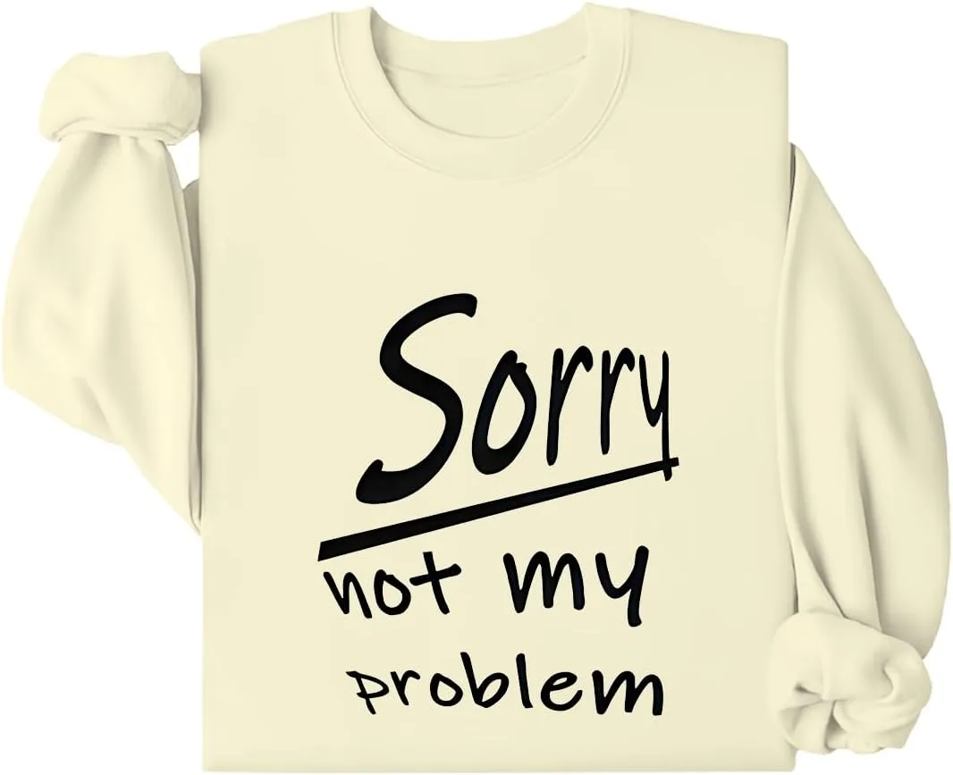 Свитшот с принтом "It's Not My Problem"
Свитшот с принтом "It's Not My Problem"