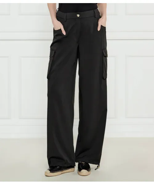 Брюки-Карго Loose fit Liu Jo Sport, черный 
Брюки-Карго Loose fit Liu Jo Sport, черный