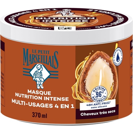 Маска интенсивного питания 4 в 1 с органическим маслом арганы Le Petit Marseillais 
Маска интенсивного питания 4 в 1 с органическим маслом арганы Le Petit Marseillais