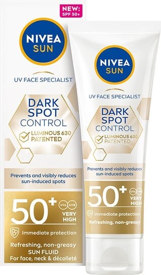 Мл NIVEA SUN Spot Control LUMINOUS 630® SPF 50+, 40
Мл NIVEA SUN Spot Control LUMINOUS 630® SPF 50+, 40