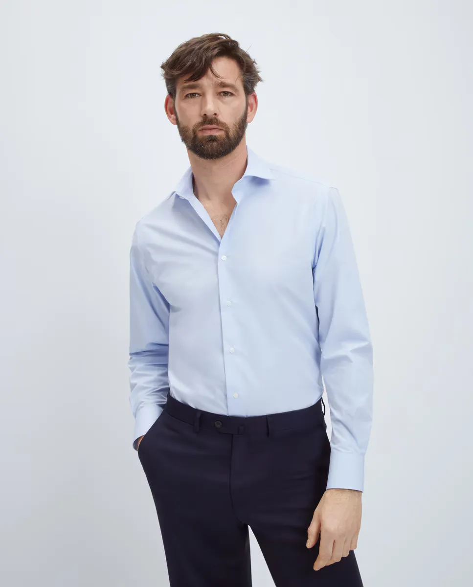 Мужская классическая рубашка классического кроя без утюга Emidio Tucci, светло-голубой
Мужская классическая рубашка классического кроя без утюга Emidio Tucci, светло-голубой
