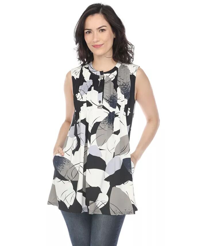 Женская туника без рукавов с плиссировкой спереди White Mark, серый
Женская туника без рукавов с плиссировкой спереди White Mark, серый