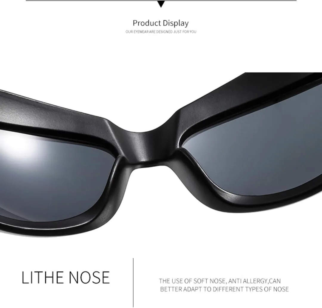 Панк-солнцезащитные очки для женщин, большие спортивные очки для мужчин, роскошные цветные велосипедные очки с защитой от УФ-излучения UV400 TVTBBVV, Avocado
Панк-солнцезащитные очки для женщин, большие спортивные очки для мужчин, роскошные цветные велосипедные очки с защитой от УФ-излучения UV400 TVTBBVV, Avocado