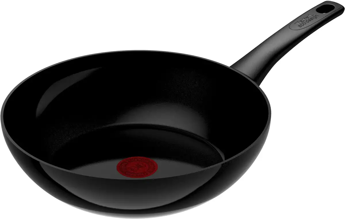 Tefal Wok "Renew On Black", алюминий, (1 шт.), экологически чистый, переработанный, термосигнал, Ø 28 см, индукция Ø 28 см + высота 8 см, черный
Tefal Wok "Renew On Black", алюминий, (1 шт.), экологически чистый, переработанный, термосигнал, Ø 28 см, индукция Ø 28 см + высота 8 см, черный