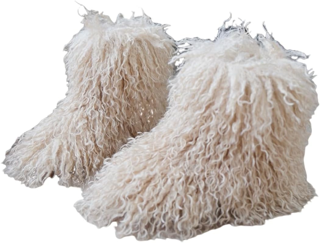 Детские зимние пушистые теплые сапоги из искусственного меха с меховой опушкой, уютные монгольские ботильоны с мехом Auhoho, Apricot
Детские зимние пушистые теплые сапоги из искусственного меха с меховой опушкой, уютные монгольские ботильоны с мехом Auhoho, Apricot