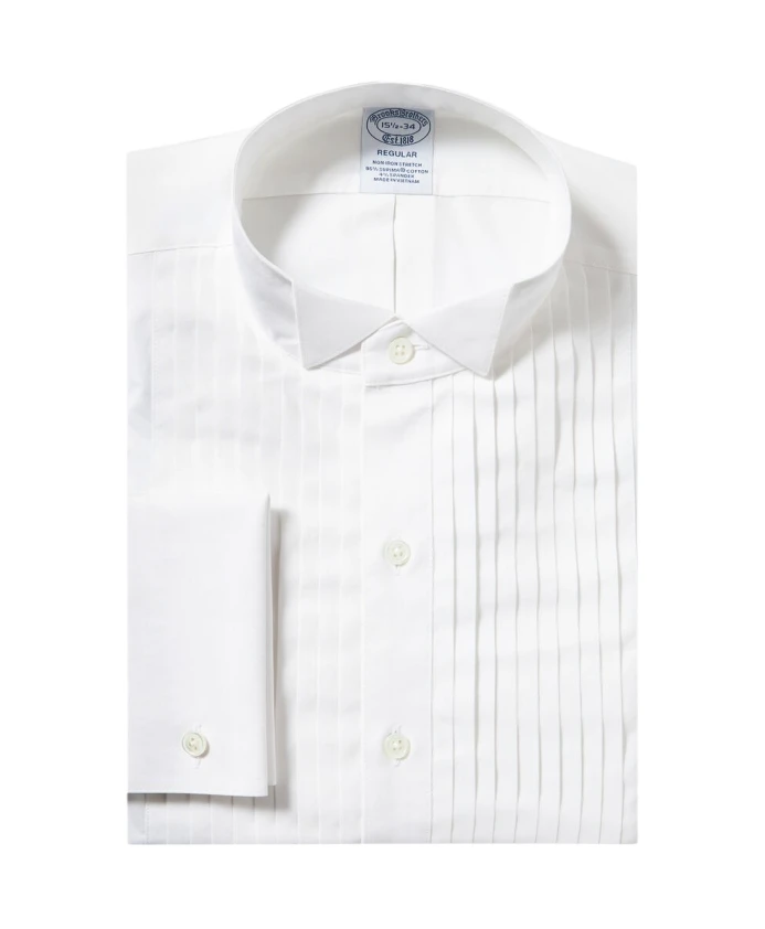 Рубашка стандартного кроя из хлопка супима с воротником стойкой Brooks Brothers, белый
Рубашка стандартного кроя из хлопка супима с воротником стойкой Brooks Brothers, белый