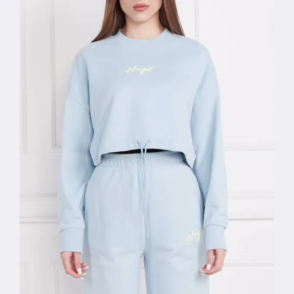 Укороченный свитшот Dellive Hugo, синий
Укороченный свитшот Dellive Hugo, синий