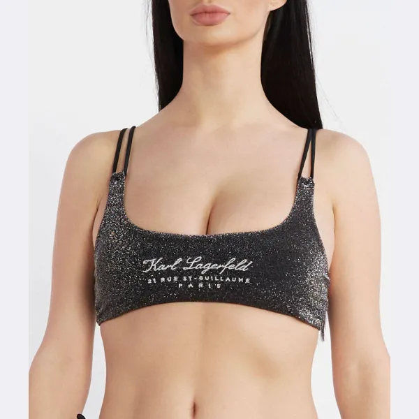 Верх бикини Karl Lagerfeld, черный 
Верх бикини Karl Lagerfeld, черный